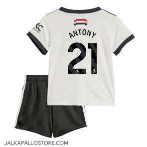 Manchester United Antony #21 Kolmaspaita Lapsille 2024-25 Lyhythihainen (+ shortsit)